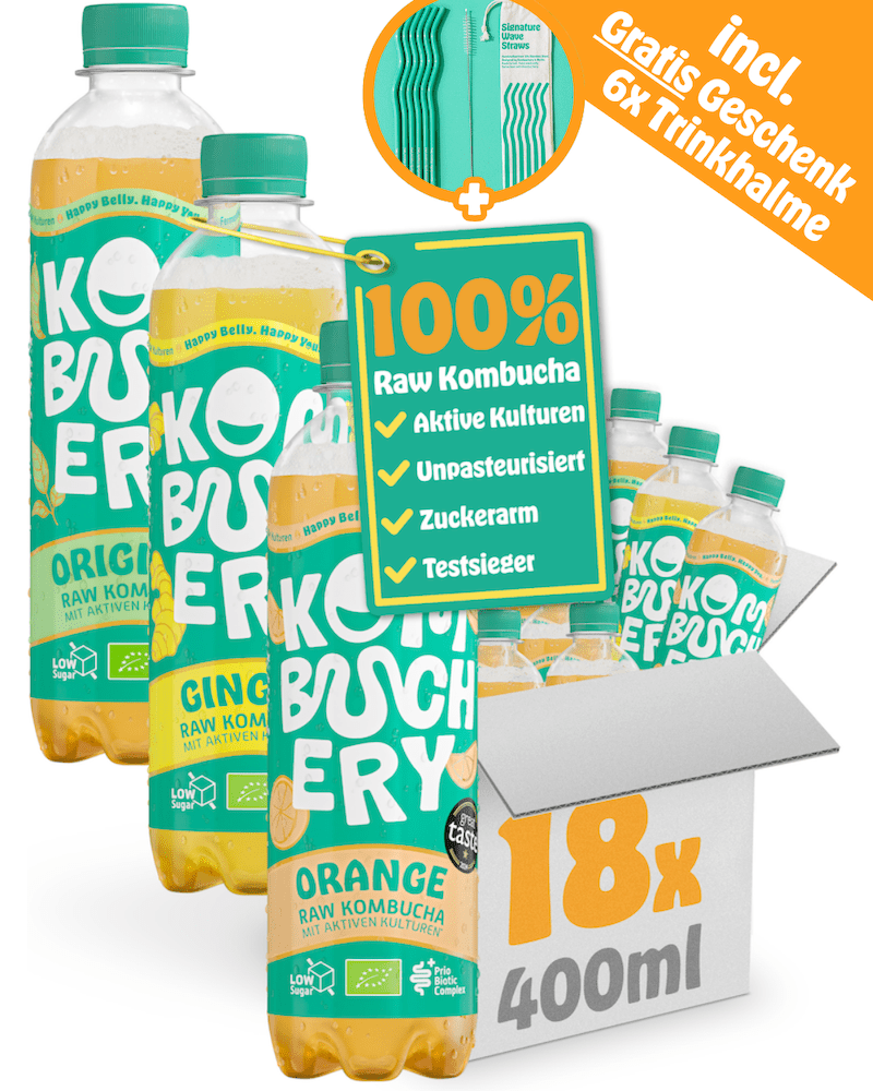 Mix Raw Kombucha & Signature Wave Straws